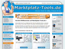 Tablet Screenshot of marktplatz-tools.de